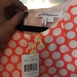 BCBG polka dot dress